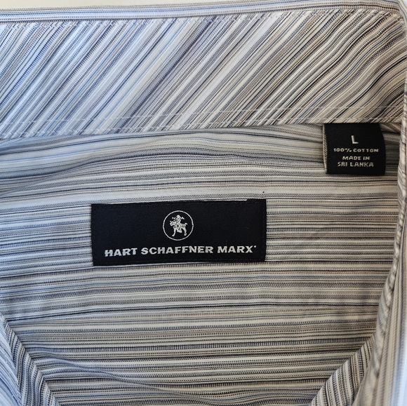 HSM HART SCHAFFNER MARX MEN'S SZ LARGE LONG SLEEVE SHIRT NEW - Picture 8 of 10